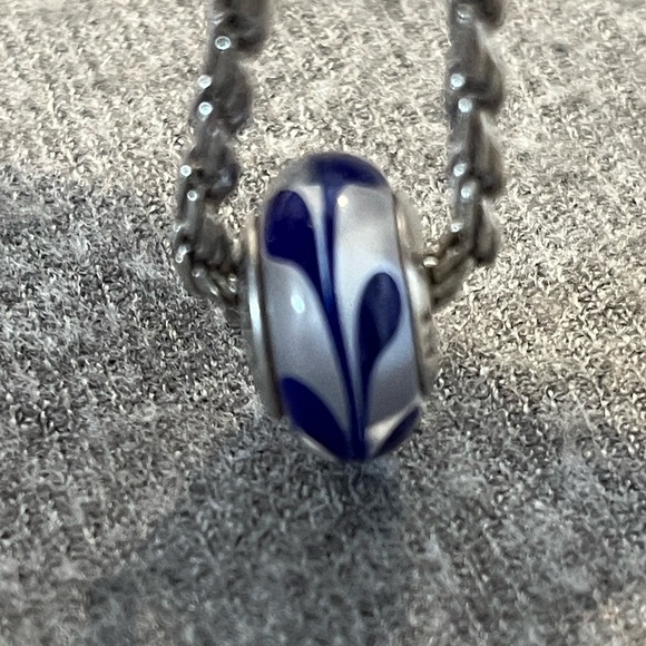 Pandora Sterling Murano Glass Slide Bead - Picture 5 of 6